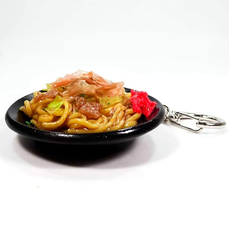 Amazon.co.jp: 食品サンプルキーホルダー ソース焼きそば 288K